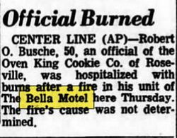 Bella Motel - Jul 1967 Guest Burned (newer photo)